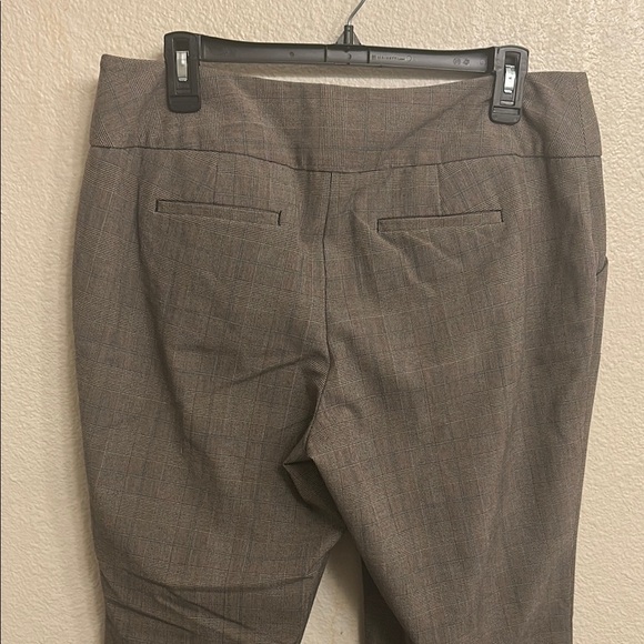 Apt. 9 Women Curvy Fit Black Plaid Trouser Dress Pants Size 10 Petite - Picture 4 of 7
